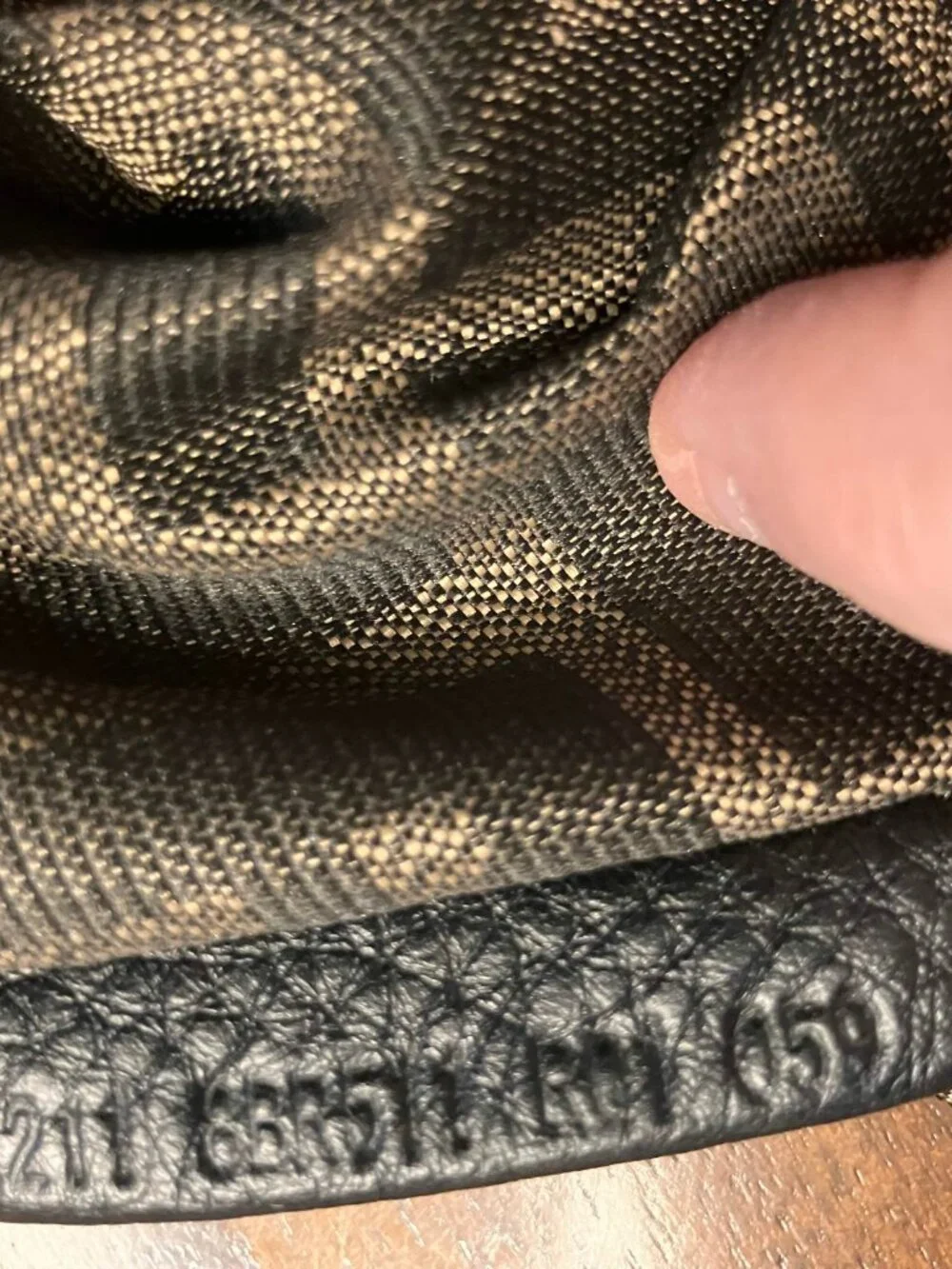 [One Owner] Vintage Fendi Small Spy Bag Black Pebbled Leather Y2K